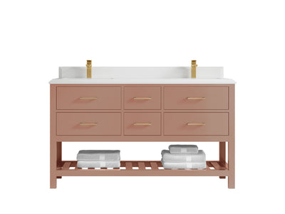Parker 60 in. W x 22 in. D Double Sink Bathroom Vanity
