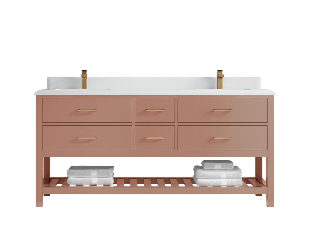 Parker 72 in. W x 22 in. D Double Sink Bathroom Vanity