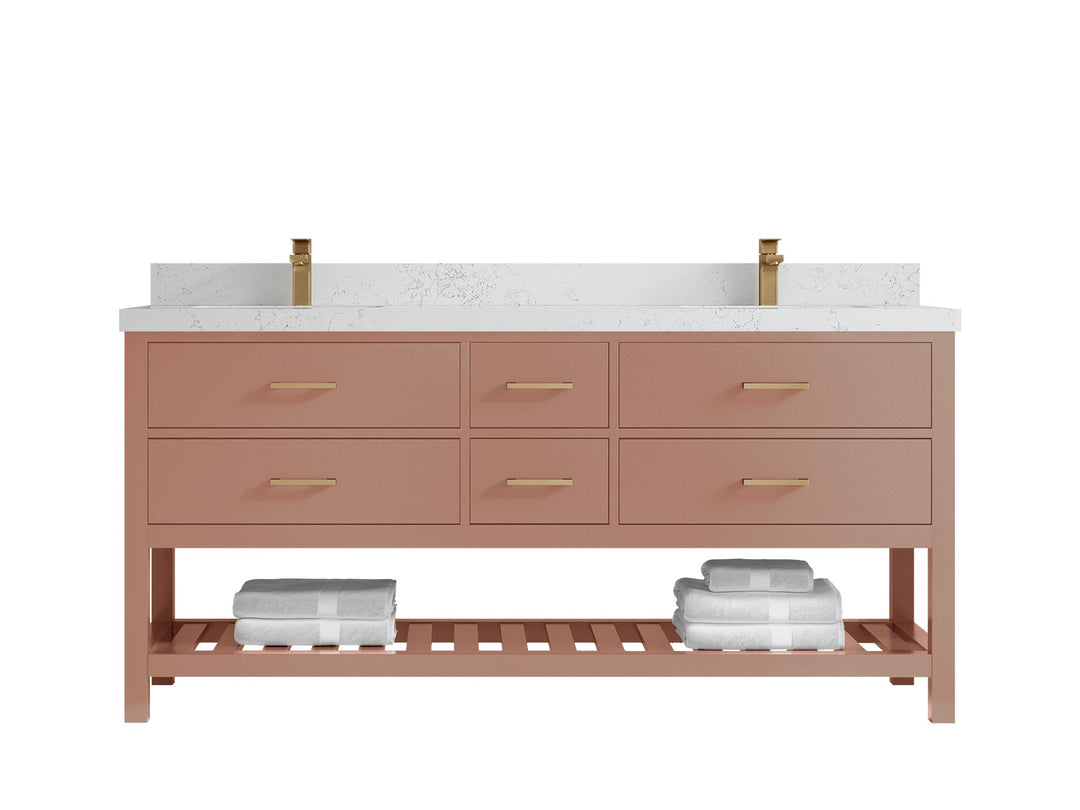 Parker 72 in. W x 22 in. D Double Sink Bathroom Vanity