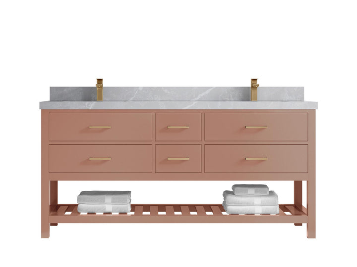 Parker 72 in. W x 22 in. D Double Sink Bathroom Vanity - photo 41