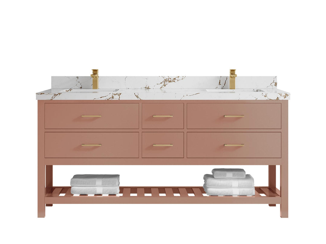 Parker 72 in. W x 22 in. D Double Sink Bathroom Vanity