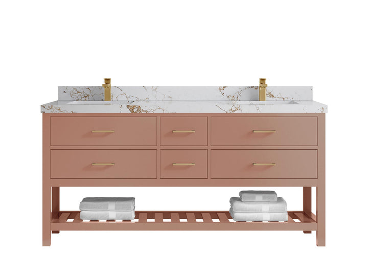 Parker 72 in. W x 22 in. D Double Sink Bathroom Vanity - photo 45