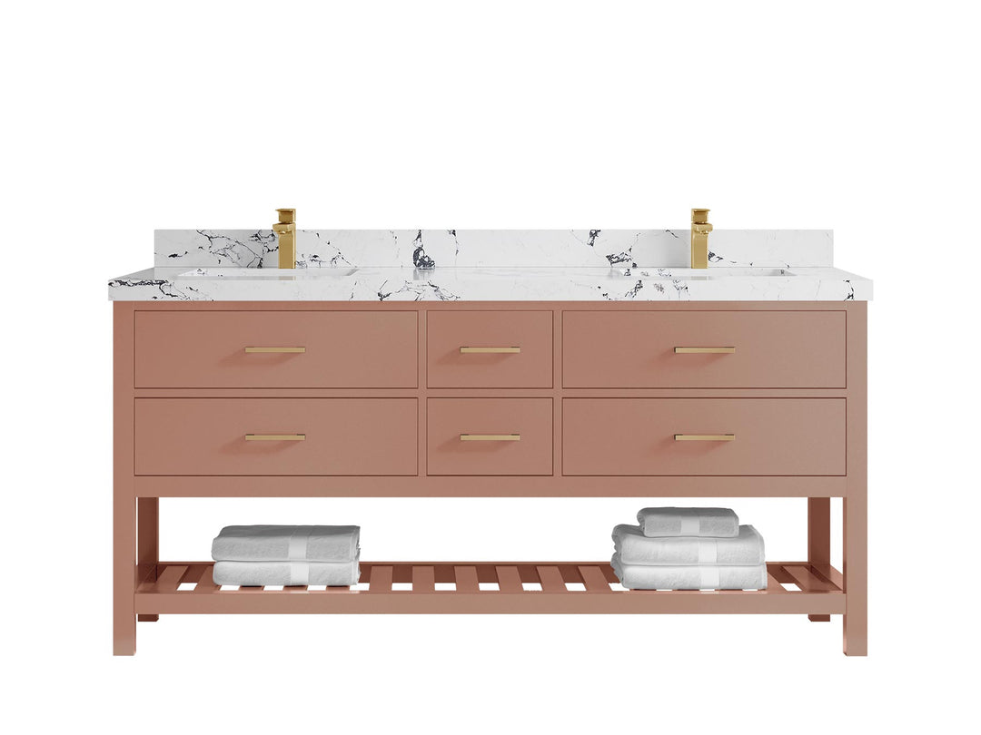 Parker 72 in. W x 22 in. D Double Sink Bathroom Vanity