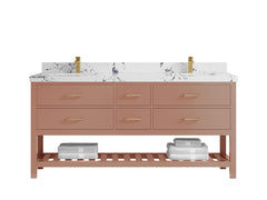 Parker 72 in. W x 22 in. D Double Sink Bathroom Vanity - photo 47