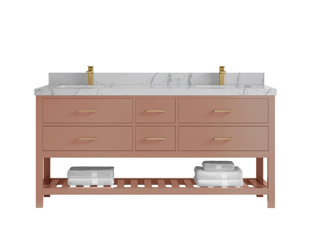 Parker 72 in. W x 22 in. D Double Sink Bathroom Vanity