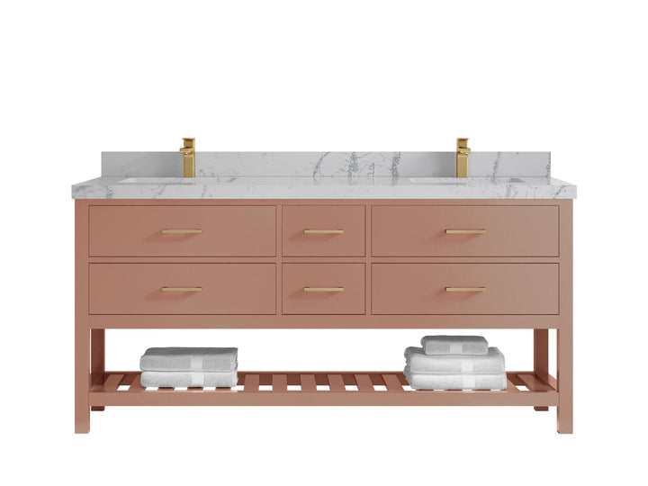 Parker 72 in. W x 22 in. D Double Sink Bathroom Vanity - photo 49