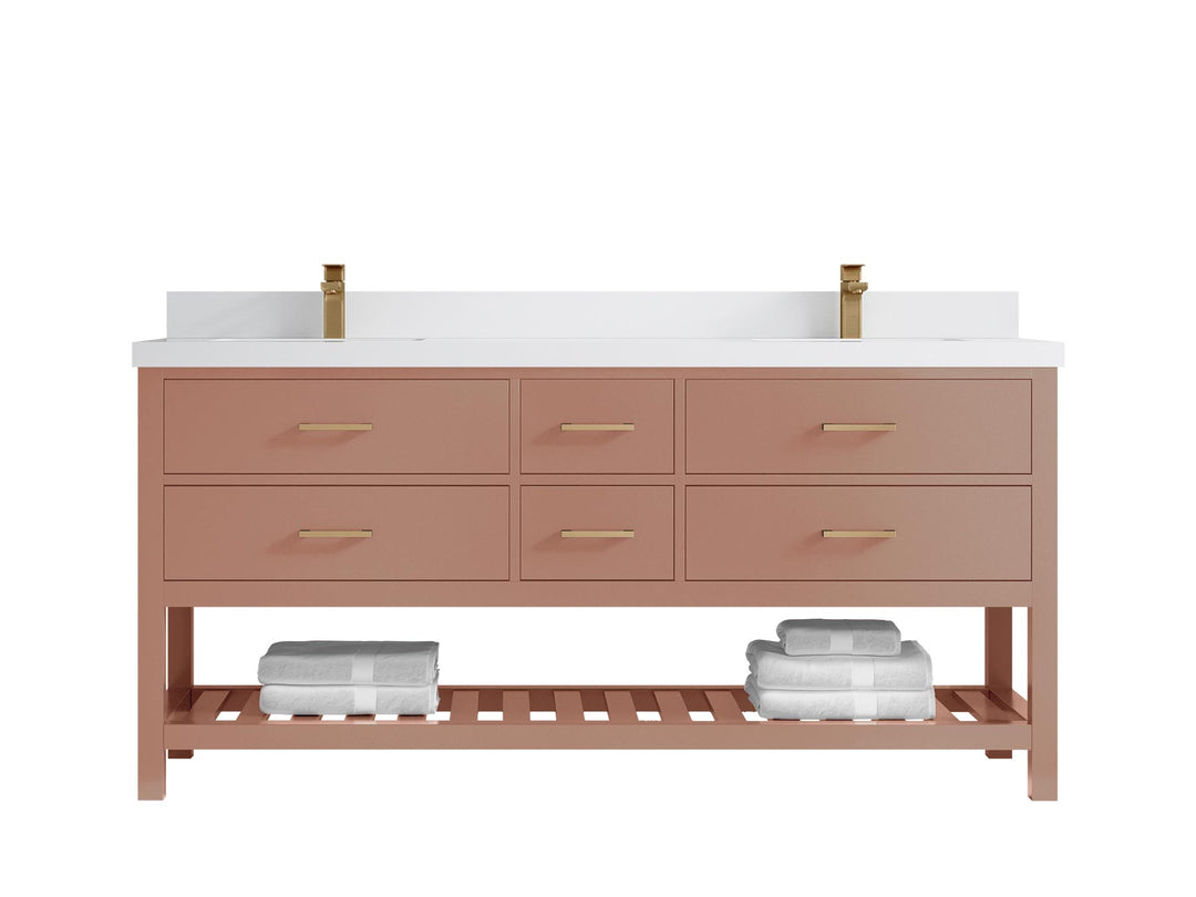 Parker 72 in. W x 22 in. D Double Sink Bathroom Vanity