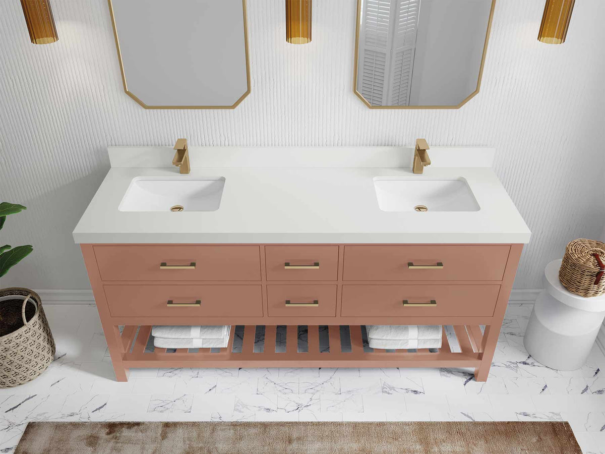 Parker 72 in. W x 22 in. D Double Sink Bathroom Vanity