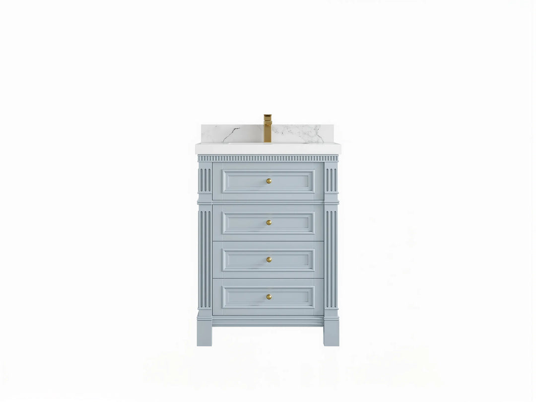 Paris 24 in. W x 22 in. D Single Sink Bathroom Vanity | 
              
                Blue Heather
                
                  
             - PRS-CAB-BLU-23 - photo №1