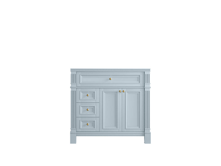Paris 36 in. W x 22 in. D Right Offset Sink Bathroom Vanity - photo 6