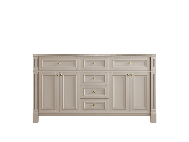 Paris 60 in. W x 22 in. D Double Sink Bathroom Vanity - photo 6