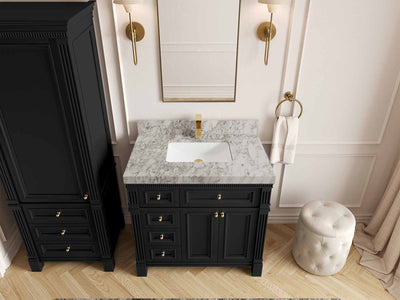 Paris 36 in. W x 22 in. D Center Sink Bathroom Vanity