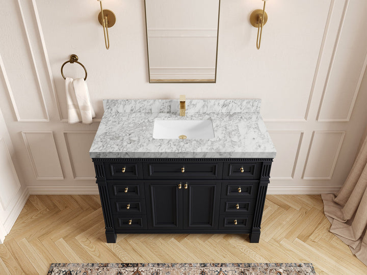 Paris 48 in. W x 22 in. D Single Sink Bathroom Vanity - photo 19