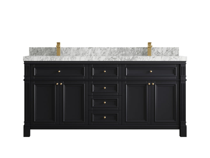 Paris 72 in. W x 22 in. D Double Sink Bathroom Vanity - photo 20