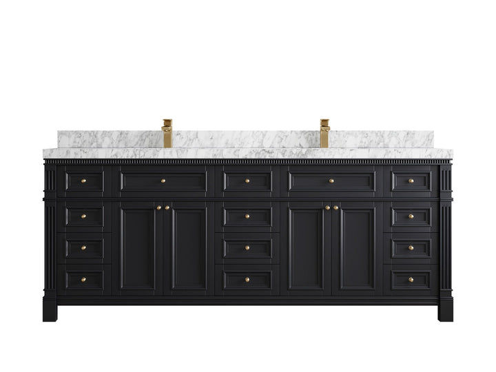 Paris 84 in. W x 22 in. D Double Sink Bathroom Vanity - photo 20