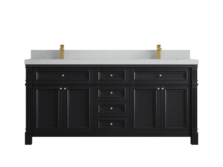 Paris 72 in. W x 22 in. D Double Sink Bathroom Vanity - photo 22