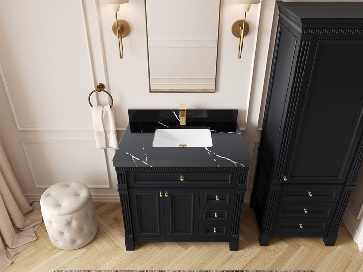 Paris 36 in. W x 22 in. D Center Sink Bathroom Vanity - photo 7