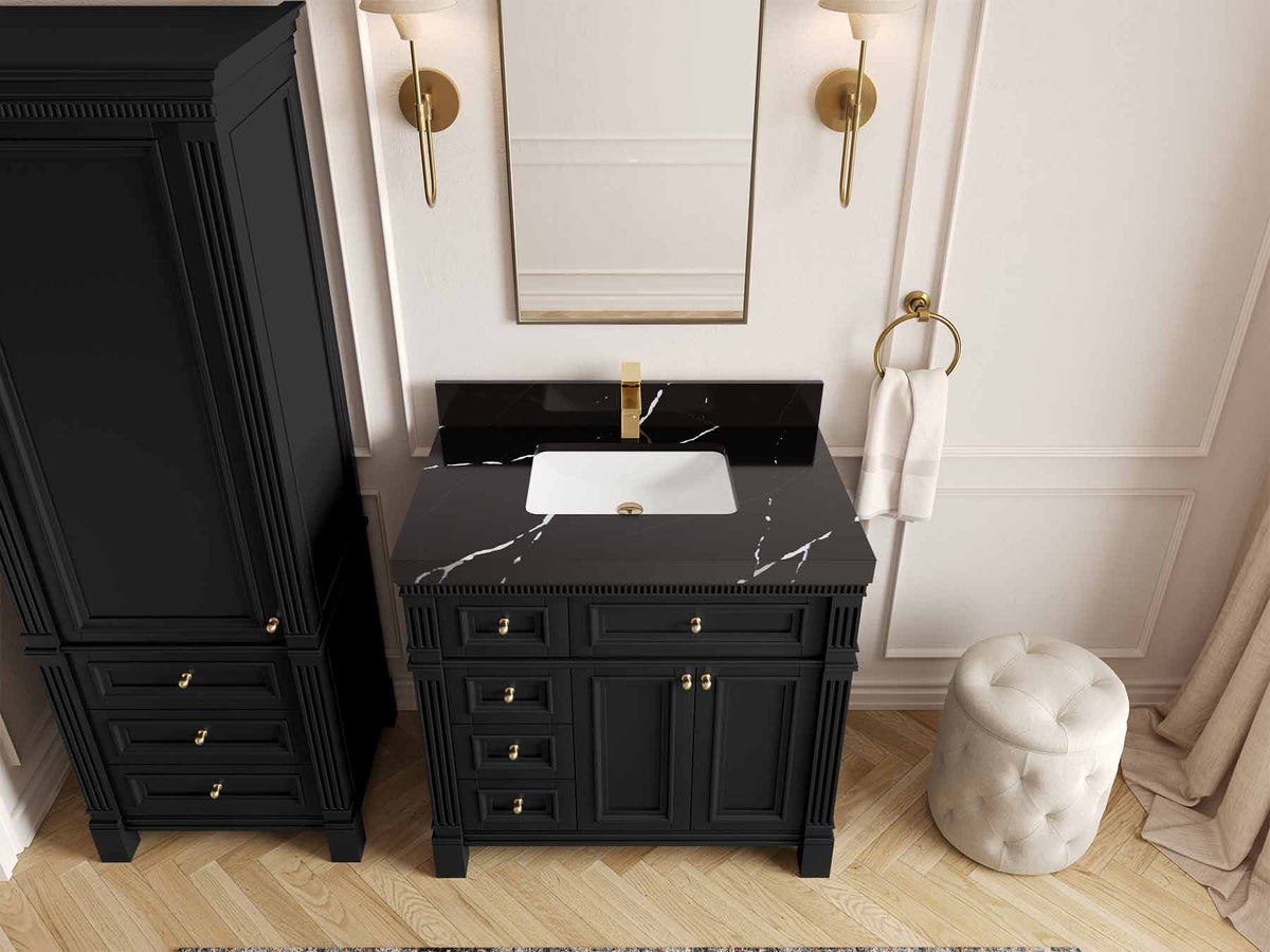 Paris 36 in. W x 22 in. D Center Sink Bathroom Vanity