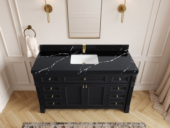 Paris 60 in. W x 22 in. D Single Sink Bathroom Vanity - photo 7