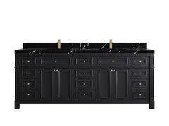 Paris 84 in. W x 22 in. D Double Sink Bathroom Vanity - photo 8