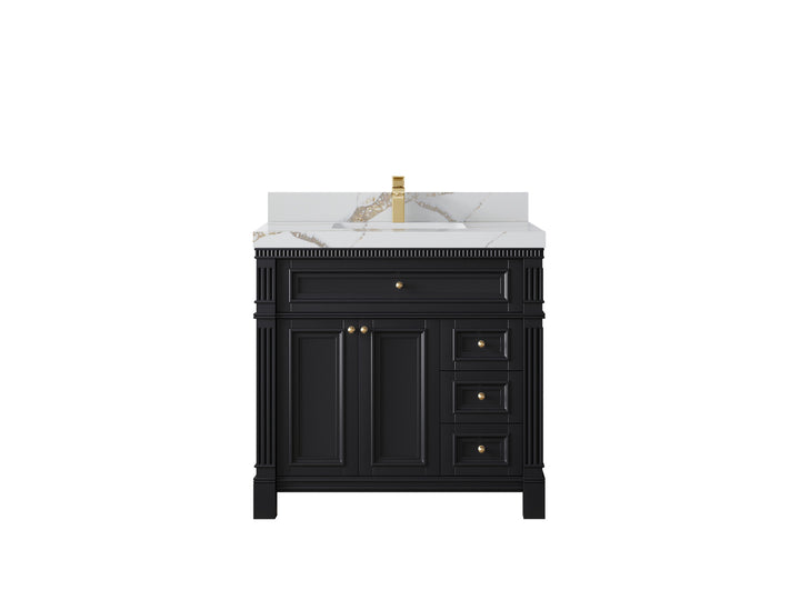 Paris 36 in. W x 22 in. D Center Sink Bathroom Vanity - photo 10