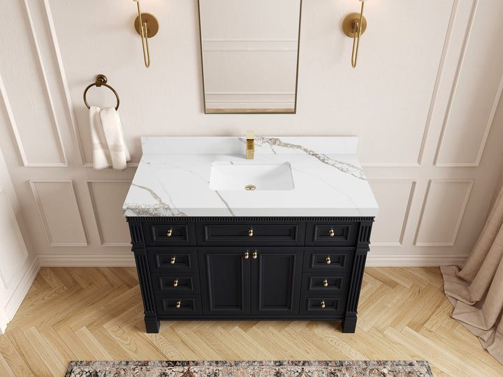 Paris 48 in. W x 22 in. D Single Sink Bathroom Vanity - photo 9