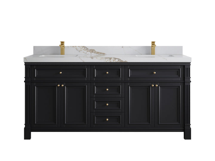Paris 72 in. W x 22 in. D Double Sink Bathroom Vanity - photo 10