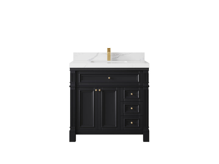 Paris 36 in. W x 22 in. D Center Sink Bathroom Vanity - photo 12