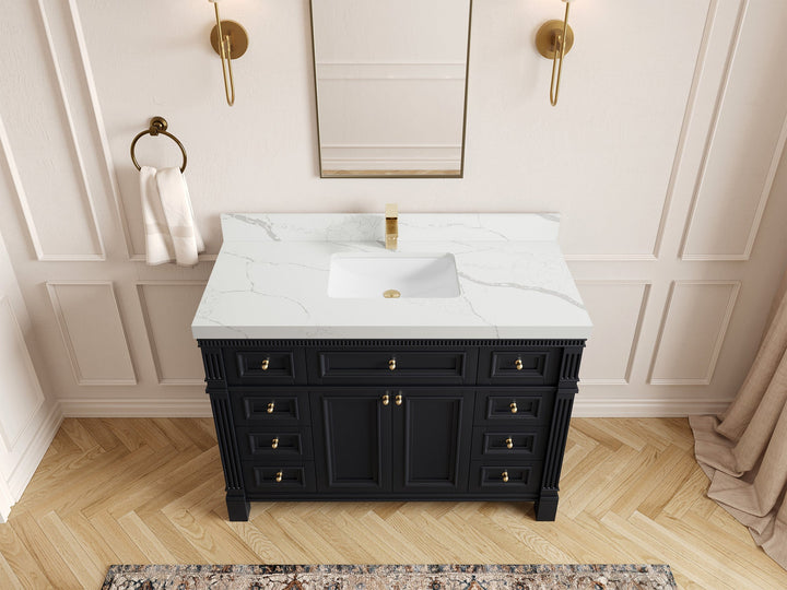 Paris 48 in. W x 22 in. D Single Sink Bathroom Vanity - photo 11