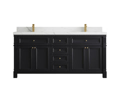 Paris 72 in. W x 22 in. D Double Sink Bathroom Vanity - photo 12