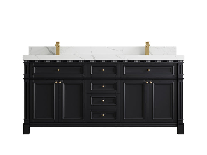 Paris 72 in. W x 22 in. D Double Sink Bathroom Vanity - photo 12