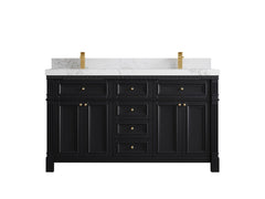 Paris 60 in. W x 22 in. D Double Sink Bathroom Vanity - photo 16