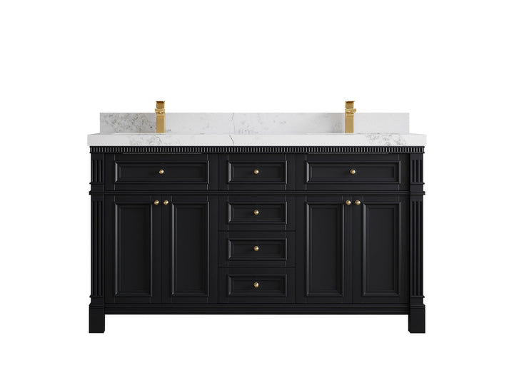 Paris 60 in. W x 22 in. D Double Sink Bathroom Vanity - photo 16
