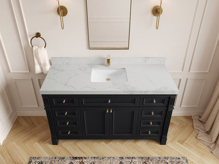 Paris 60 in. W x 22 in. D Single Sink Bathroom Vanity - photo 13