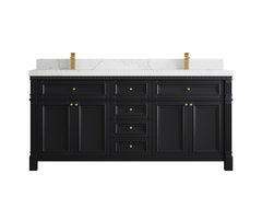 Paris 72 in. W x 22 in. D Double Sink Bathroom Vanity - photo 14