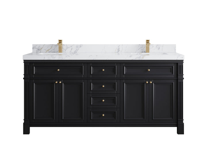 Paris 72 in. W x 22 in. D Double Sink Bathroom Vanity - photo 16