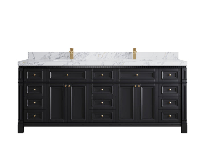 Paris 84 in. W x 22 in. D Double Sink Bathroom Vanity - photo 16