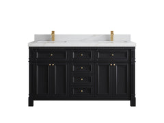 Paris 60 in. W x 22 in. D Double Sink Bathroom Vanity - photo 18