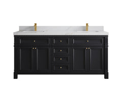 Paris 72 in. W x 22 in. D Double Sink Bathroom Vanity - photo 18