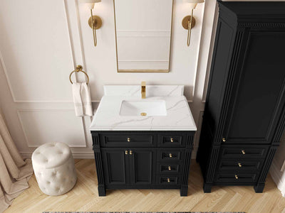 Paris 36 in. W x 22 in. D Bathroom Vanity with Center Sink