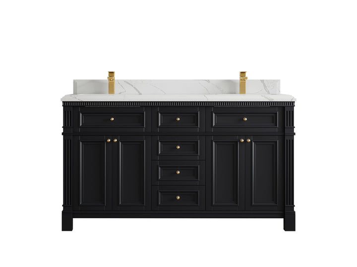 Paris 60 in. W x 22 in. D Double Sink Bathroom Vanity - photo 24
