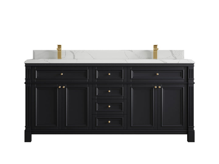 Paris 72 in. W x 22 in. D Double Sink Bathroom Vanity - photo 24