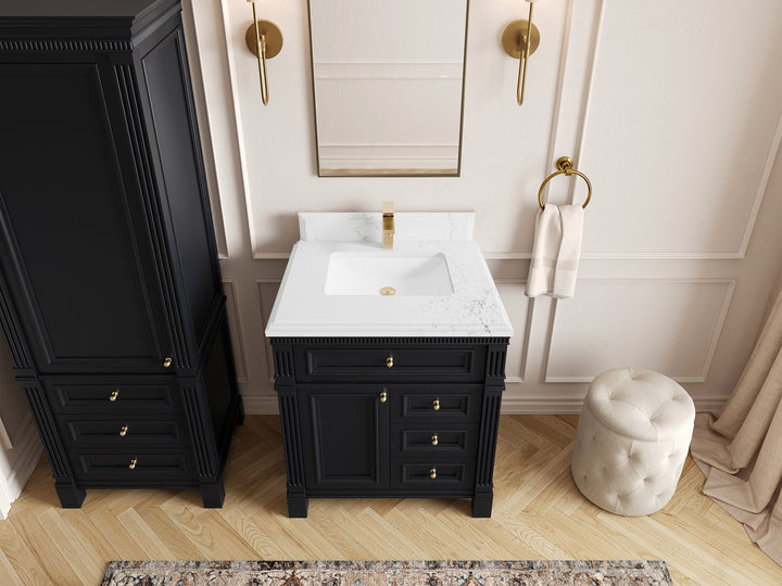 Paris 30 in. W x 22 in. D Single Sink Bathroom Vanity - photo 25