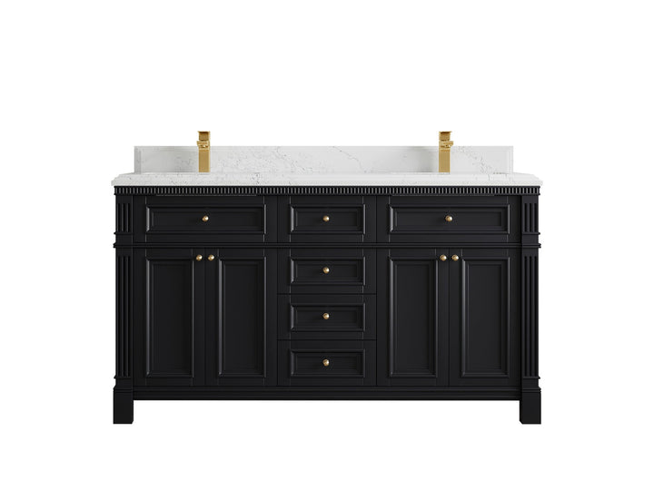 Paris 60 in. W x 22 in. D Double Sink Bathroom Vanity - photo 26