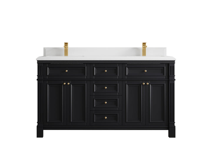 Paris 60 in. W x 22 in. D Double Sink Bathroom Vanity - photo 28