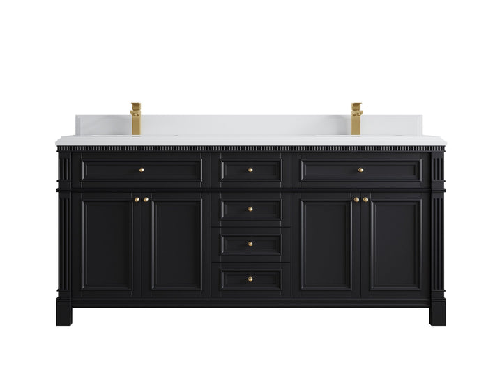 Paris 72 in. W x 22 in. D Double Sink Bathroom Vanity - photo 28