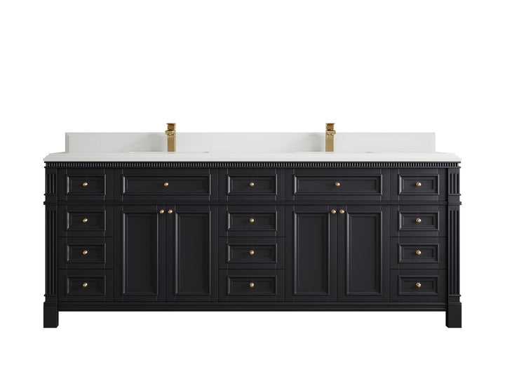 Paris 84 in. W x 22 in. D Double Sink Bathroom Vanity - photo 28