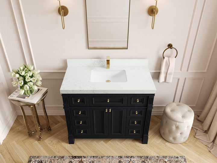 Paris 42 in. W x 22 in. D Single Sink Bathroom Vanity - photo 29