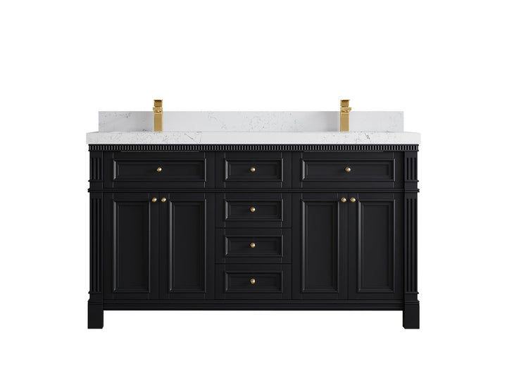 Paris 60 in. W x 22 in. D Double Sink Bathroom Vanity - photo 30