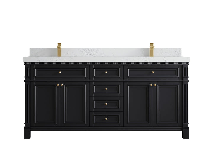 Paris 72 in. W x 22 in. D Double Sink Bathroom Vanity - photo 30